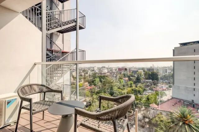 Studio with Balcony