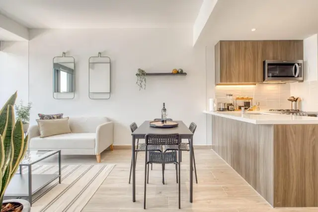 One-Bedroom Apartment with Balcony and City View